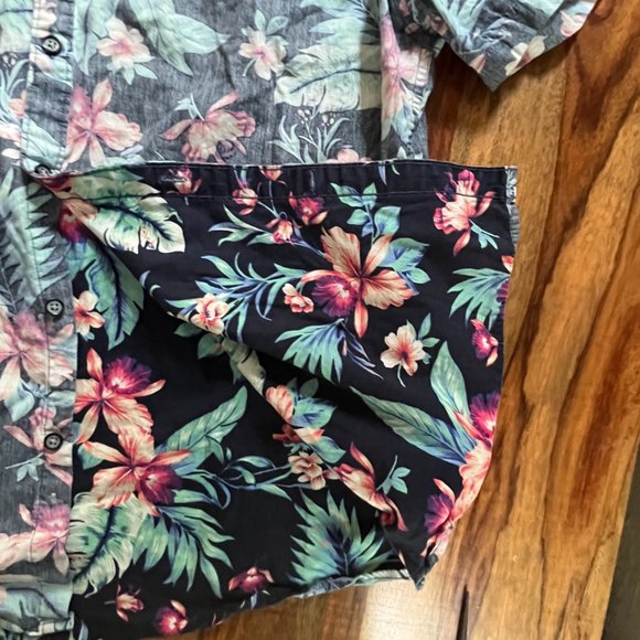 Muted Floral SUmmer Short Sleeve 100% Cotton [Cactus for Denim & Flower] - Picture 4 of 8